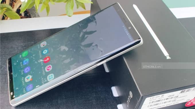 Cạnh viền trên Galaxy Note 9 Trắng