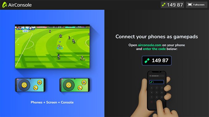 AirConsole có thể biến smartphone thành những chiếc tay cầm chơi game chung