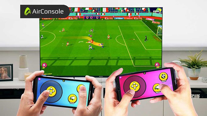 AirConsole có thể biến smartphone thành những chiếc tay cầm chơi game thứ thiệt