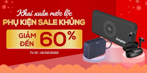 Phụ kiện sale khủng: Pin dự phòng, loa, tai nghe giảm thêm đến 60%