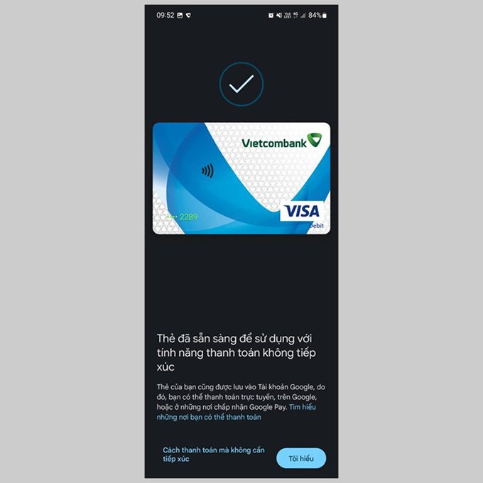 Cách thức liên kết thẻ ngân hàng với tài khoản Google Pay: Bước 7