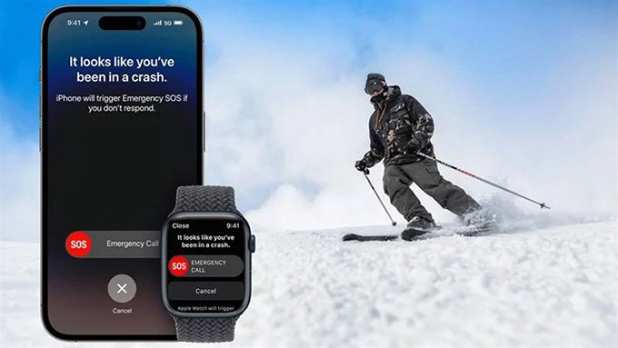 iPhone 14 hiểu nhầm người dùng dừng trượt tuyết thành bị tai nạn