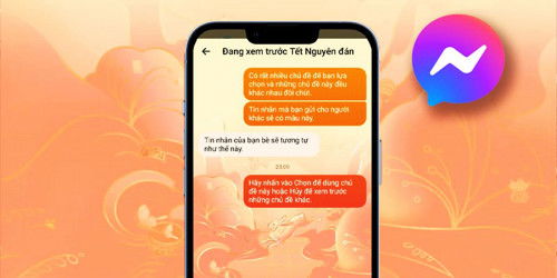 Thủ thuật biến ứng dụng Messenger ngập tràn không khí Tết