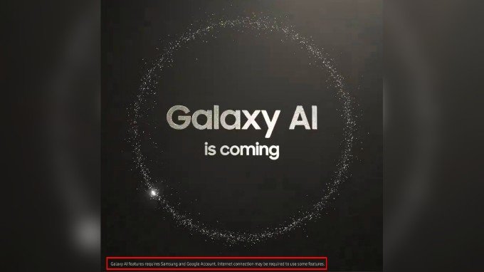 Tính năng AI trên Galaxy S24 yêu cầu kết nối internet