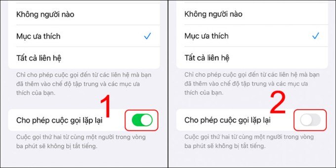 Bước 4 chặn số lạ trên iPhone chạy iOS 15