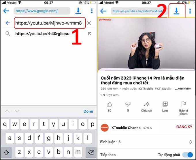 Download video Youtube về iPhone bằng phần mềm Documents