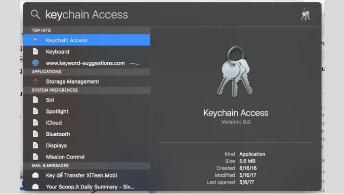Xem mật khẩu WiFi trên iPhone qua iCloud Keychain