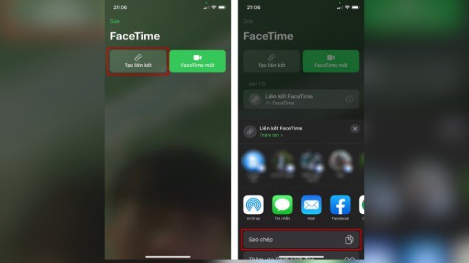 Bước 1 sử dụng FaceTime trên thiết bị Android hoặc máy tính Windows