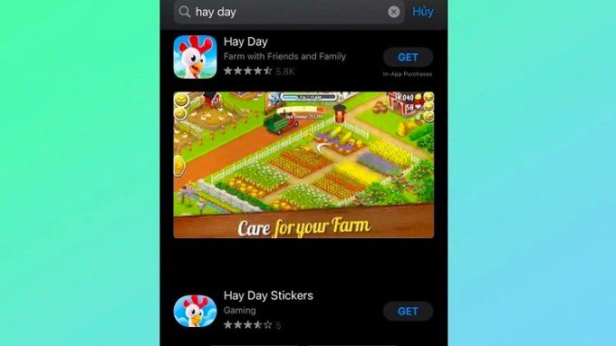 Bước 6 tải Hay Day trên điện thoại iOS