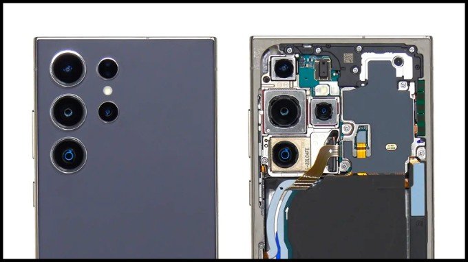 Hình ảnh bên trong của hệ thống camera trên Galaxy S24 Ultra