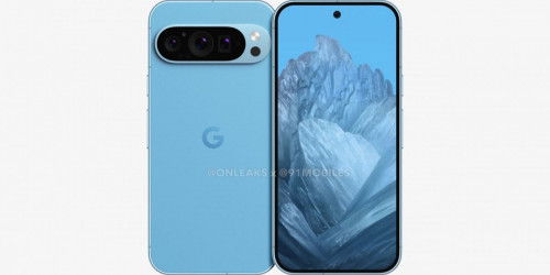 Rò rỉ hình ảnh kết xuất Google Pixel 9 cho thấy cụm ba camera phía sau