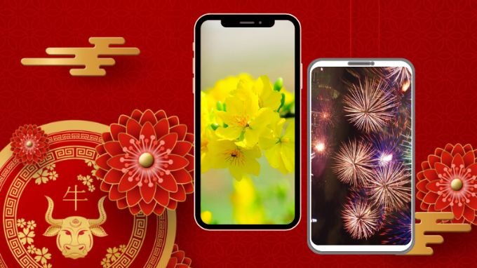 Hình nền Tết 2024 cho điện thoại cute, Full HD - HoaTieu.vn