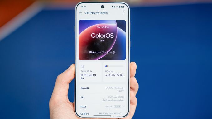 Hiệu năng OPPO Find X9 Pro