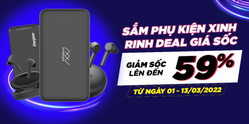 Deal phụ kiện: Mua pin dự phòng, tai nghe bluetooth giảm đến 59%