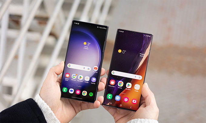 Màn hình Galaxy S23 Ultra đi kèm với tấm nền AMOLED mới hơn