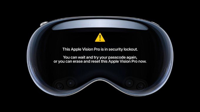 Apple Vision Pro khi bị vô hiệu hóa