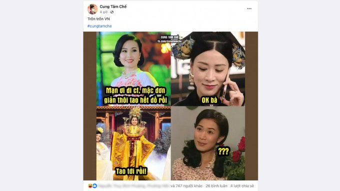 Các fanpage lớn trên Facebook cùng đua nhau bắt trend