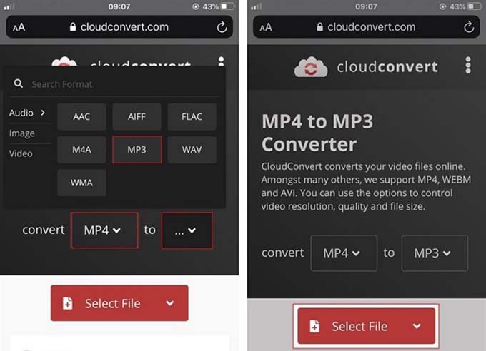 Cách chuyển đổi video TikTok thành nhạc chuông điện thoại bằng CloudConvert