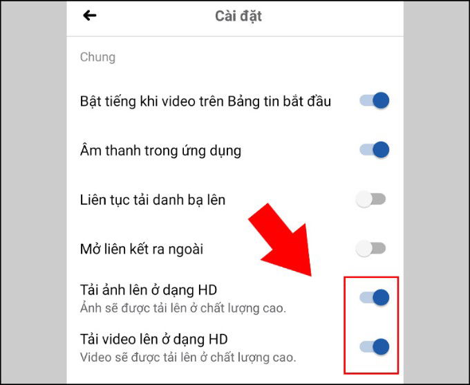 Cách đăng ảnh Facebook nét căng trên Android