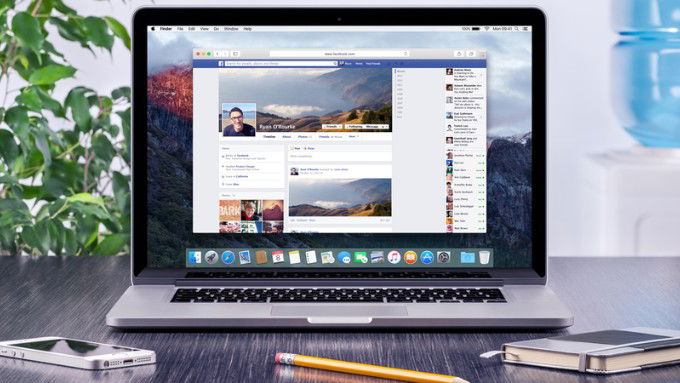 Dùng trình duyệt Safari trên Macbook để đăng ảnh Facebook