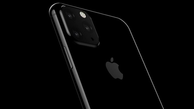 iPhone 2019 có cụm camera phía sau lớn với tập hợp các cảm biến và đèn flash