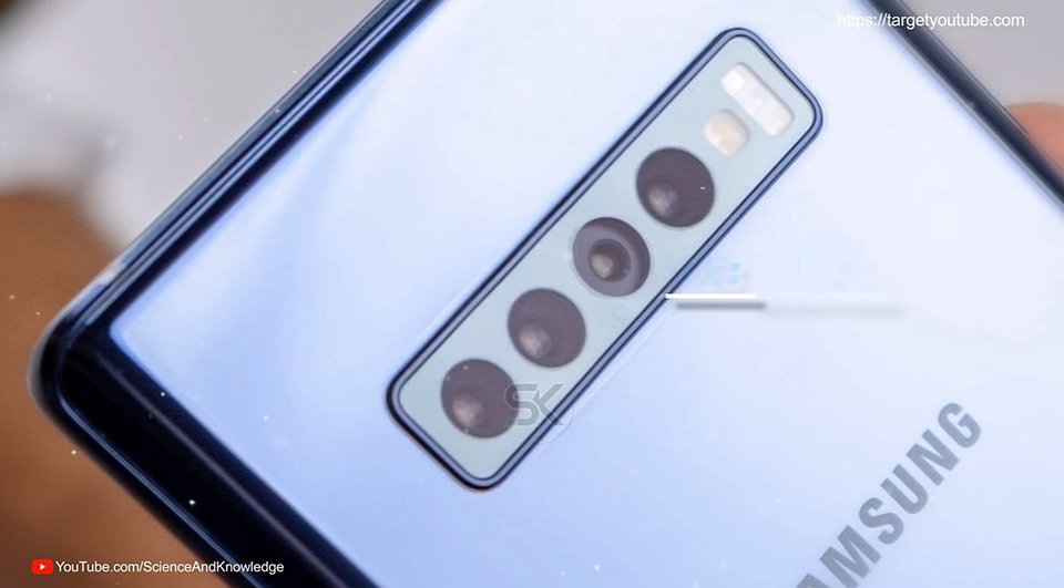 Galaxy Note 10 lộ ảnh concept với màn hình không viền, 4 camera sau
