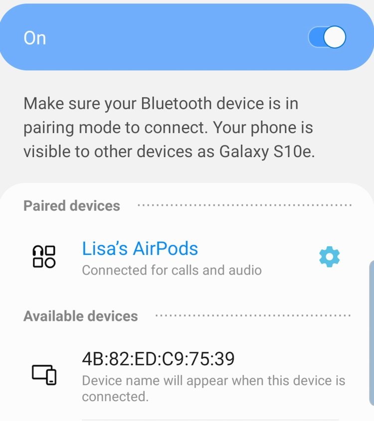 cách kết nối Airpods với điện thoại Android 