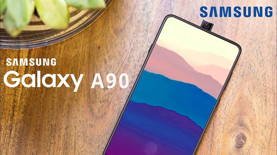 Galaxy A90 sở hữu hệ thống camera thò thụt