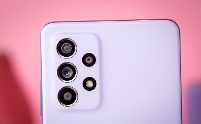 Camera của Galaxy A52 có camera chính 64MP