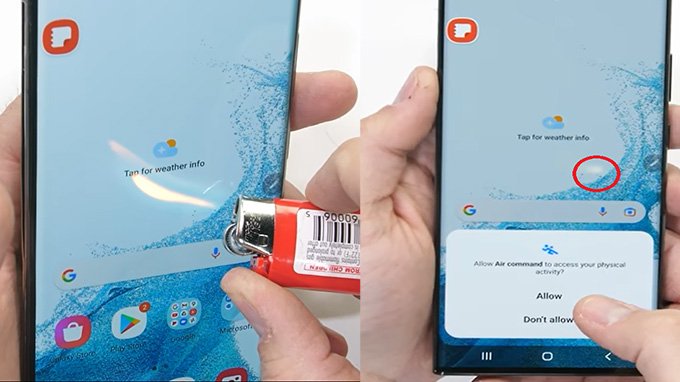 Kiểm tra độ bền của Samsung Galaxy S22 Ultra, thử nghiệm màn hình