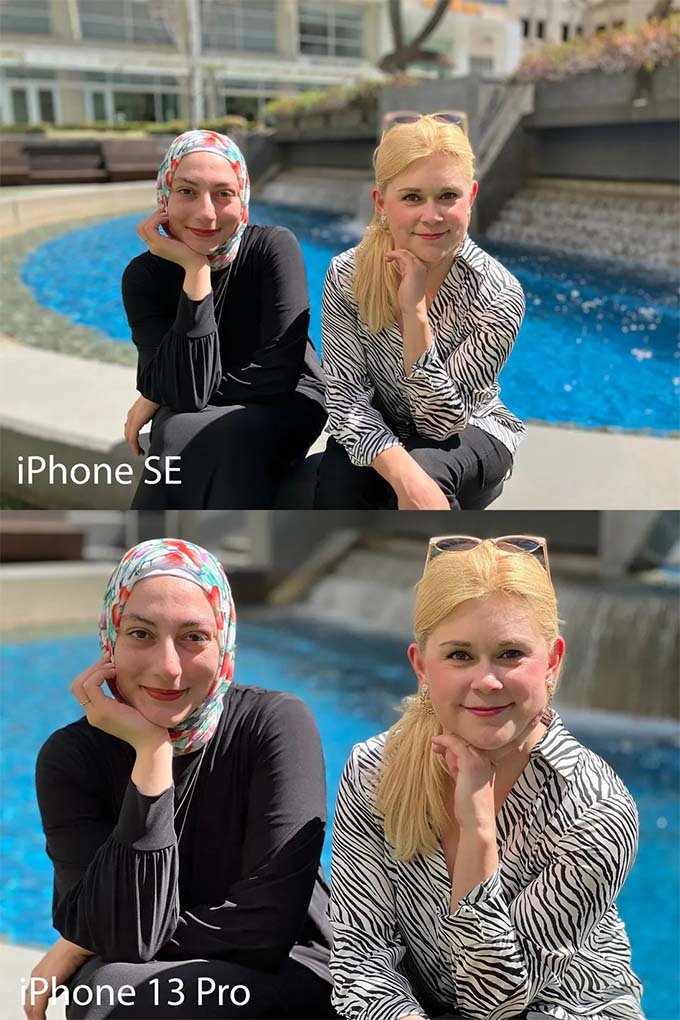 Chụp ảnh ở chế độ chân dung iPhone 13 Pro và iPhone SE 2022 5G