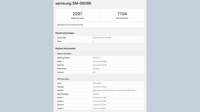 Samsung tối ưu hóa Galaxy S24+, Galaxy S24 Ultra theo điểm Geekbench ngày càng tăng