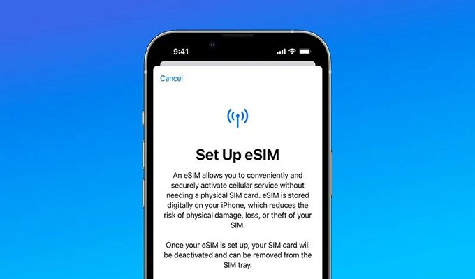 eSIM cho phép chuyển đổi nhà mạng dễ dàng trên iPhone