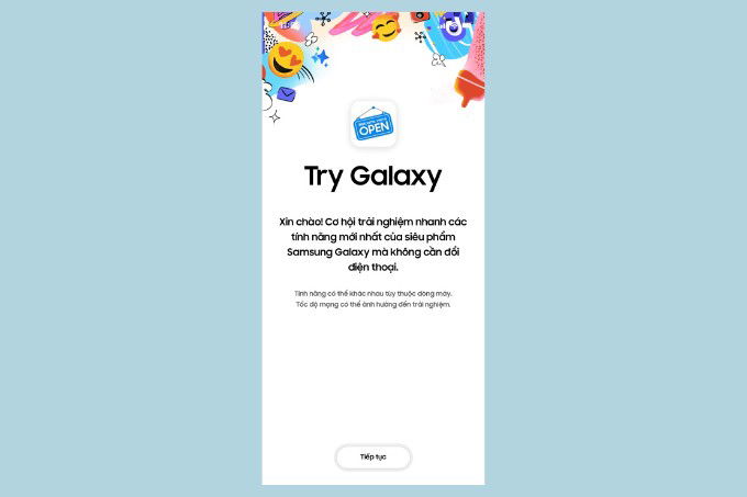 Bước 4 cài Try Galaxy