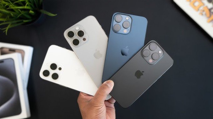 4 tùy chọn màu của iPhone 15 Pro