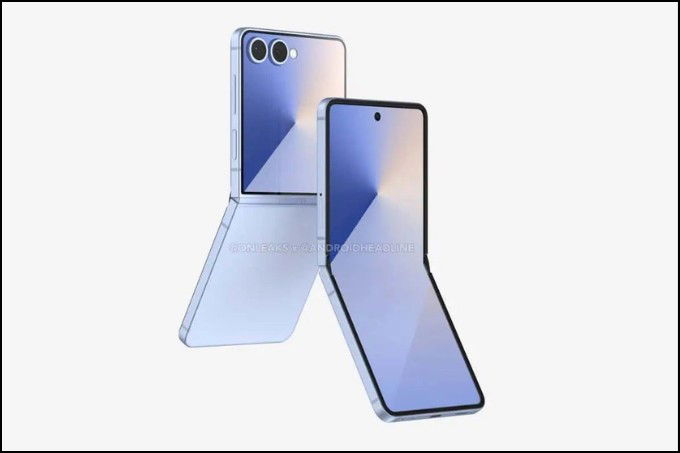 Ảnh render Galaxy Z Flip 7