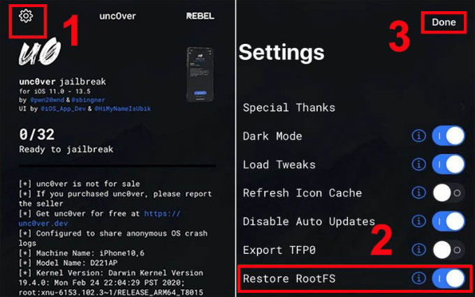 Hướng dẫn cách gỡ Jailbreak trên iPhone