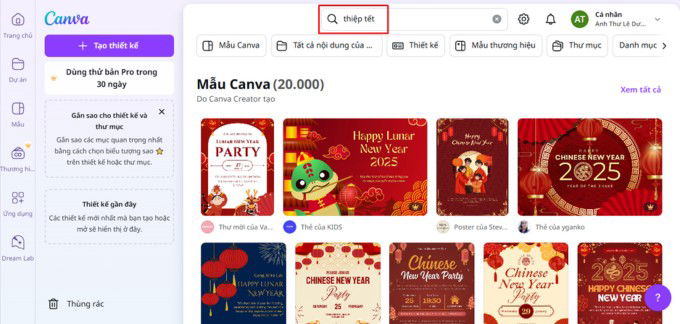 Hướng dẫn cách làm thiệp Tết online đơn giản qua Canva