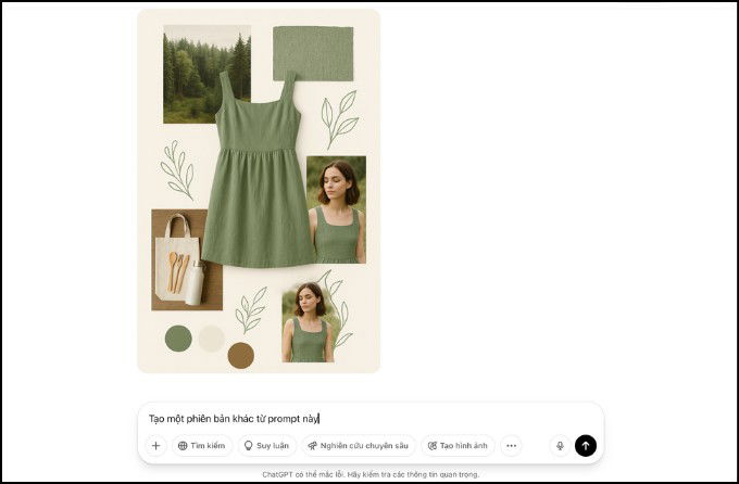 Bước 4 tạo Moodboard bằng ChatGPT