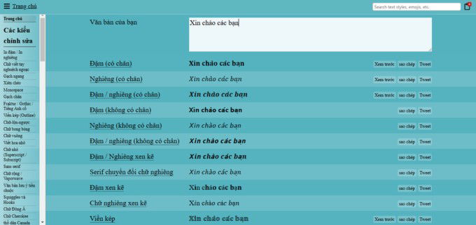 Cách viết chữ kiểu trên công cụ YayText