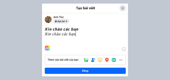 Cách viết chữ kiểu trên công cụ YayText