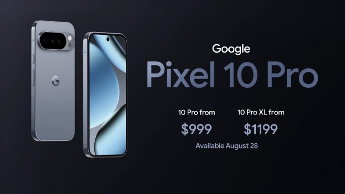 Giá bán và tùy chọn màu sắc Google Pixel 10 Pro