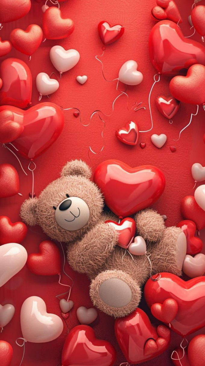 Hình nền Valentine hình trái tim