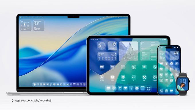 Các thiết bị Apple được hỗ trợ Liquid Glass