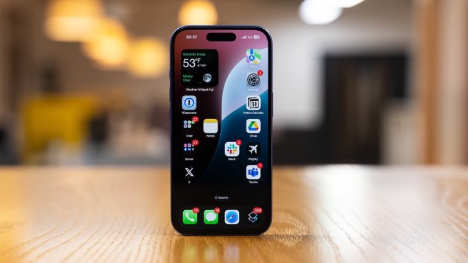 Màn hình iPhone 17 hình minh hoạ