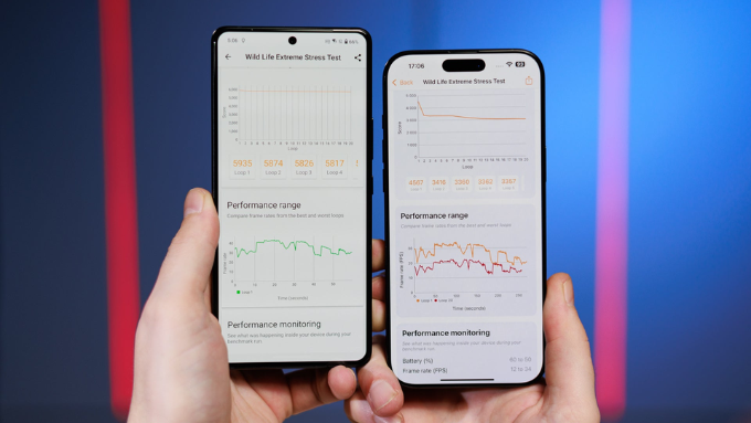 So sánh Asus ROG Phone 9 Pro và iPhone 16 Pro Max về hiệu năng