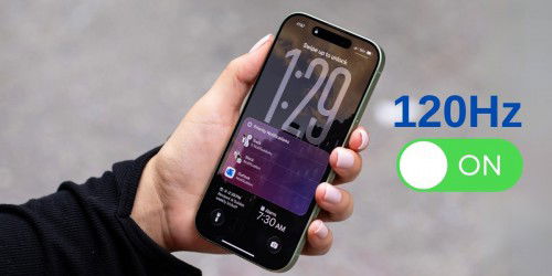 Cách bật/tắt 120Hz trên iPhone 17