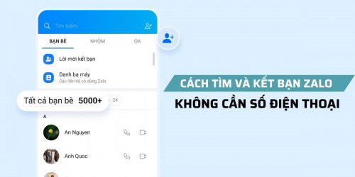 Hướng dẫn cách kết bạn trên zalo không cần số điện thoại nhanh chóng