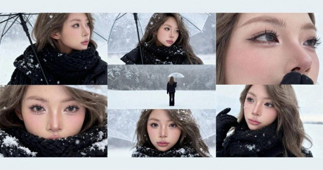 Hướng dẫn cách bắt trend tạo ảnh mùa đông tuyết trắng dễ dàng