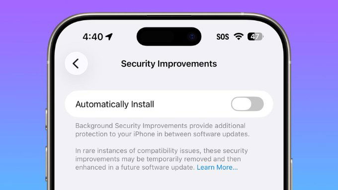 Bổ sung tính năng bảo mật và cài đặt hiển thị